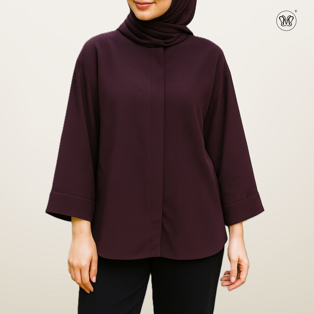 Modest Blouse Wide Sleeves