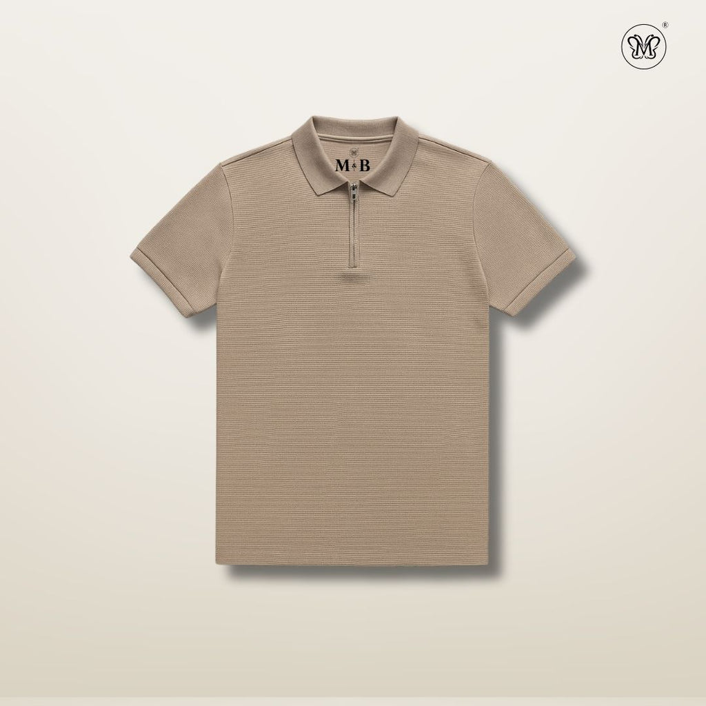 Men's Waffle-Knit Polo Shirts