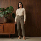 Casual Pants with Front Pleats