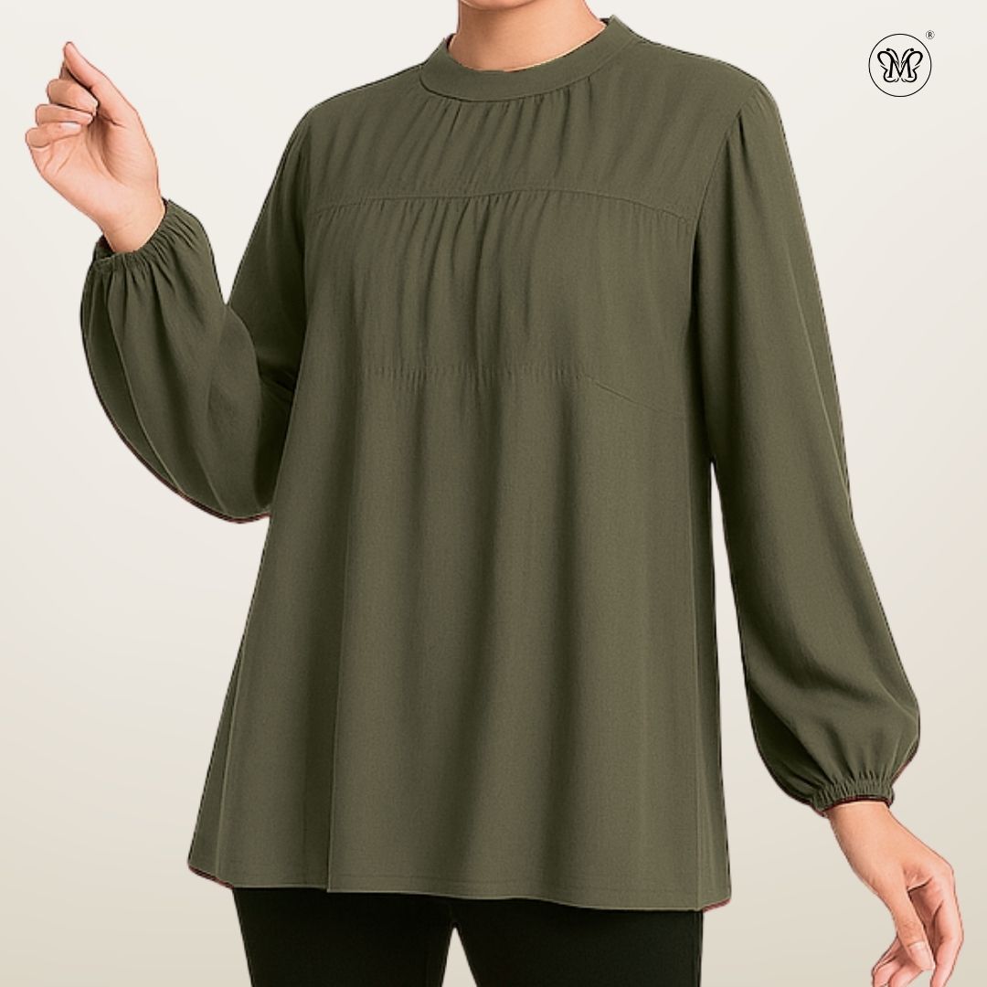 Modest Top With Soft Drape