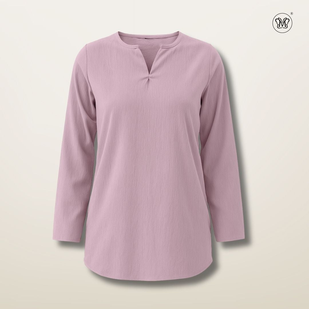 Ladies Modest V-Notch Neckline