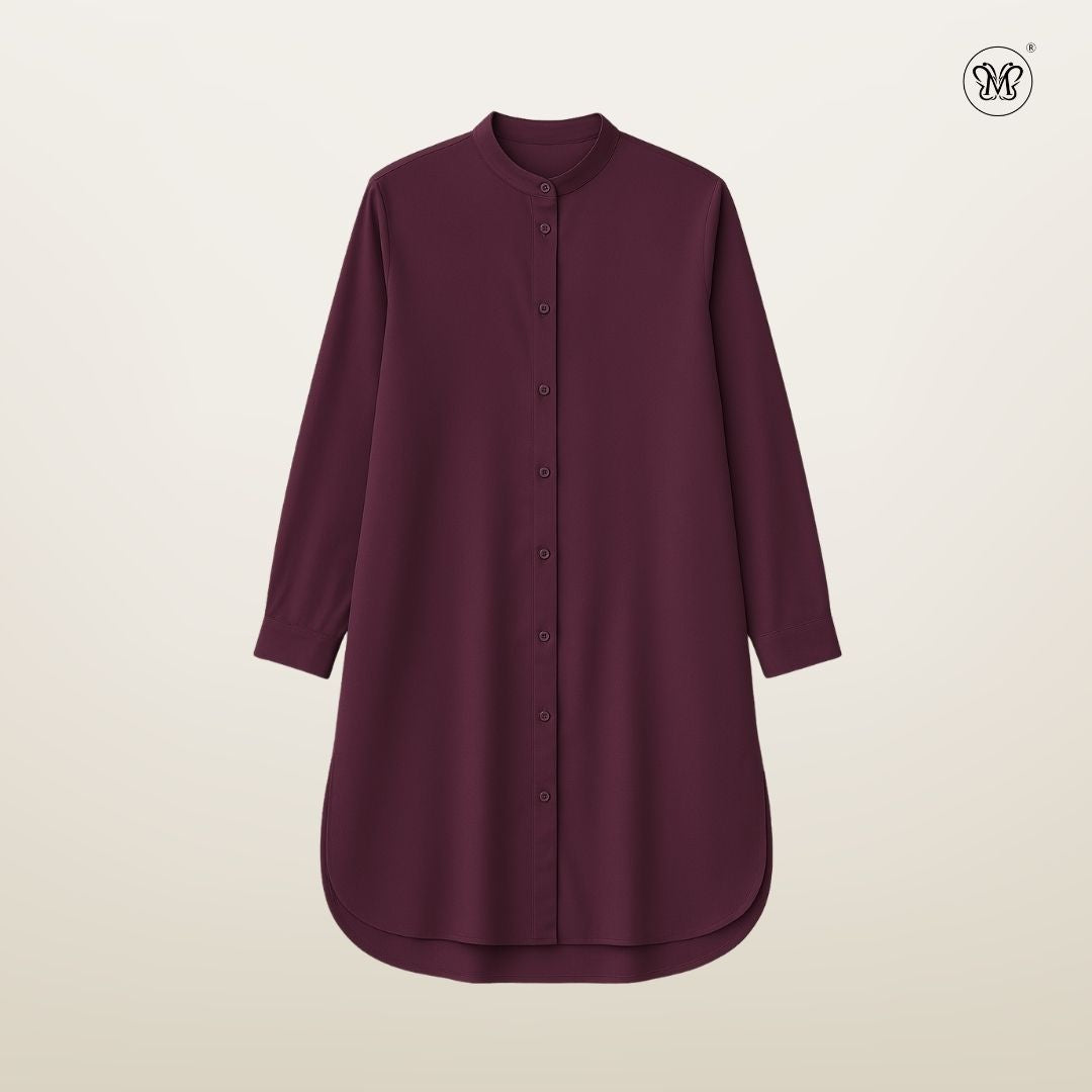 Modest Fit Long Shirt Tunic