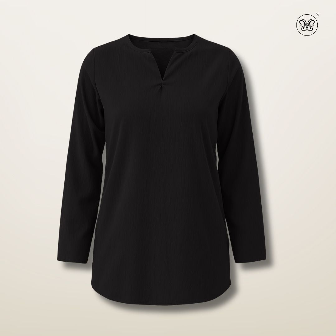 Ladies Modest V-Notch Neckline