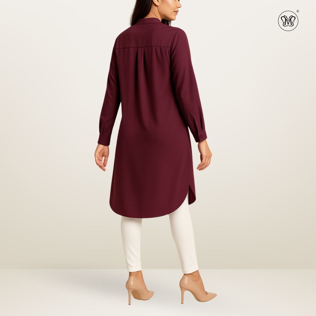 Modest Fit Long Shirt Tunic