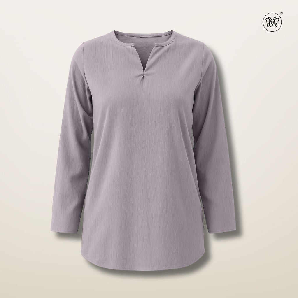 Ladies Modest V-Notch Neckline