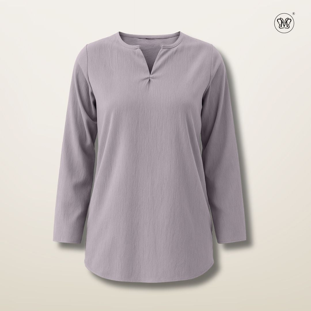Ladies Modest V-Notch Neckline