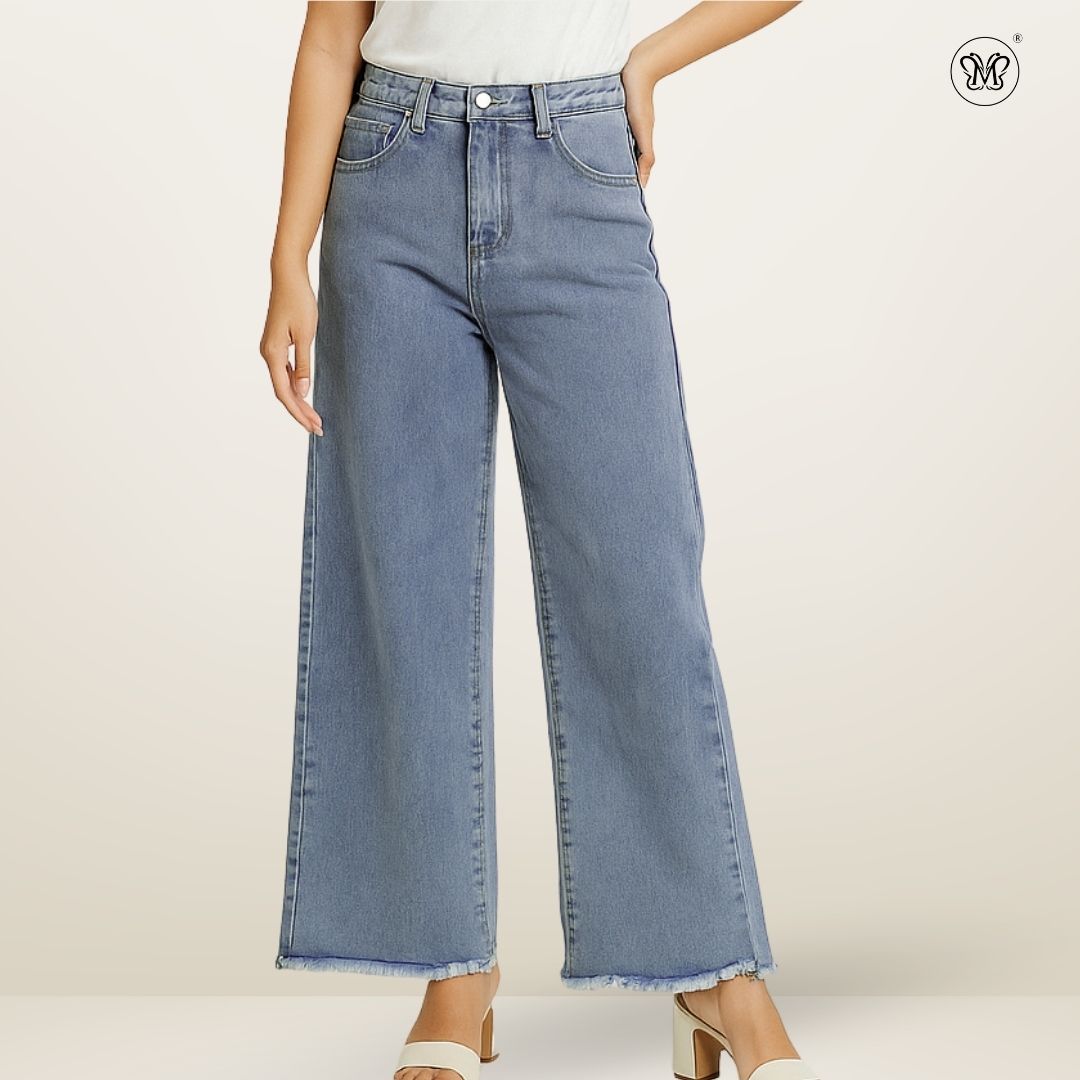 Ladies Wide-Leg Jeans