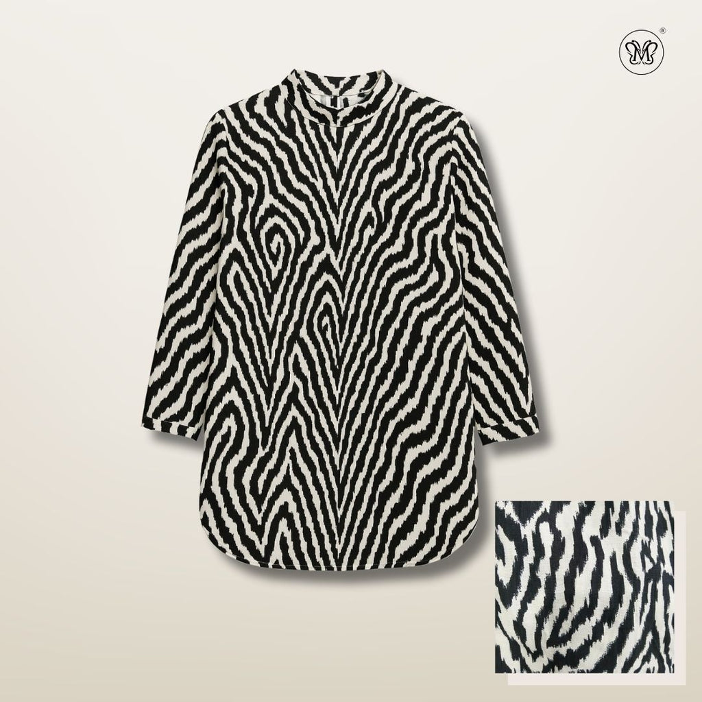 Printed Long Tunic Top