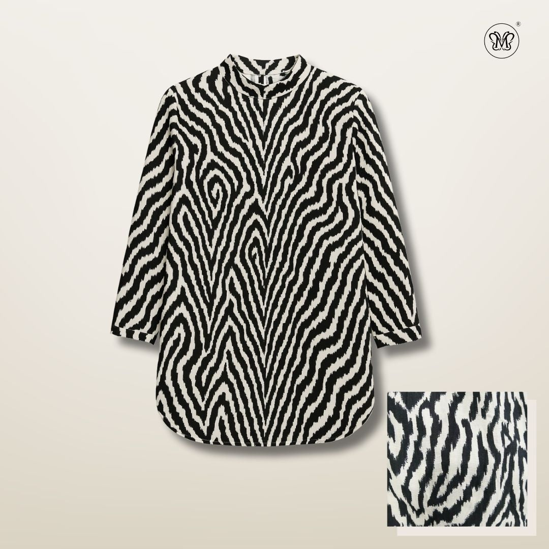 Printed Long Tunic Top