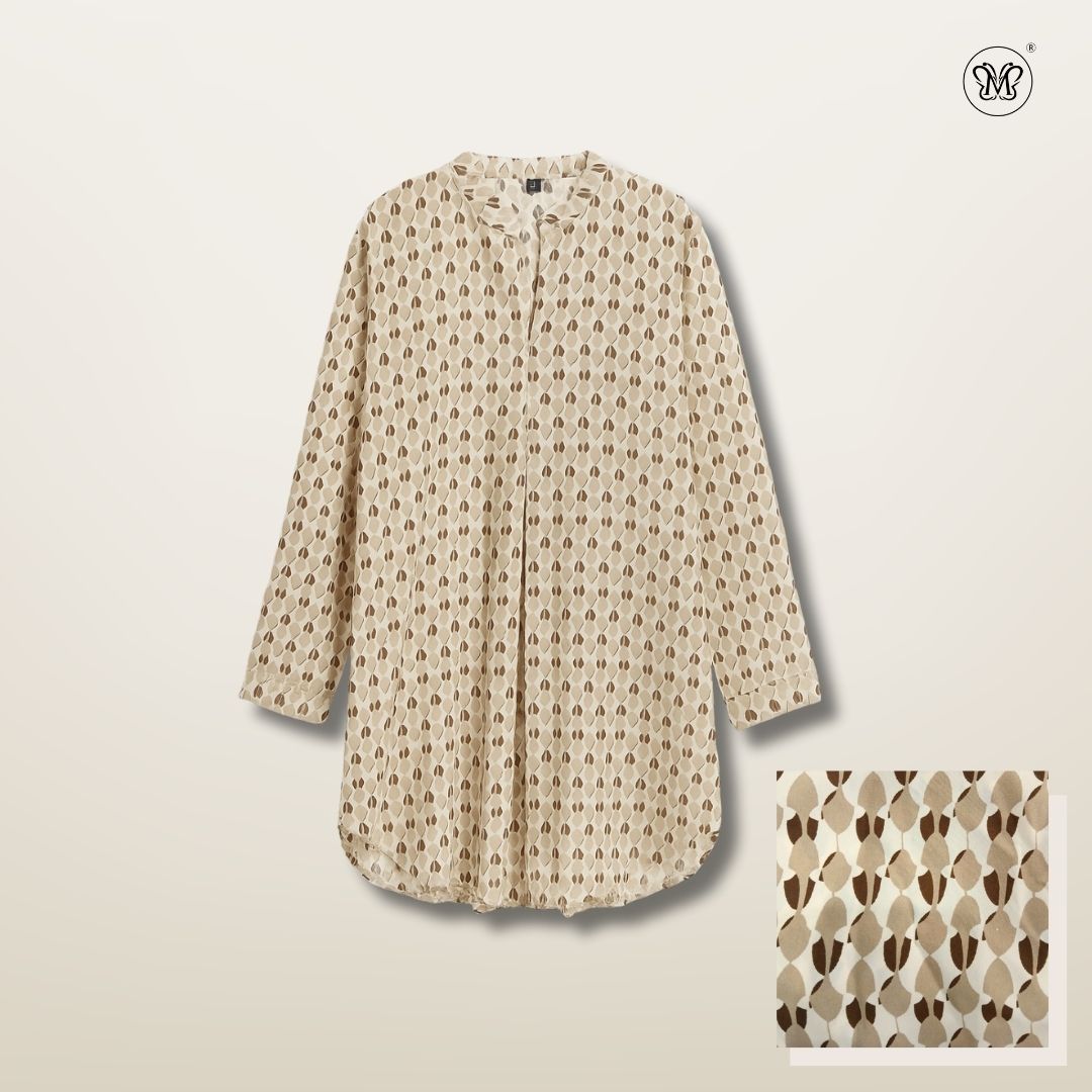 Printed Long Tunic Top