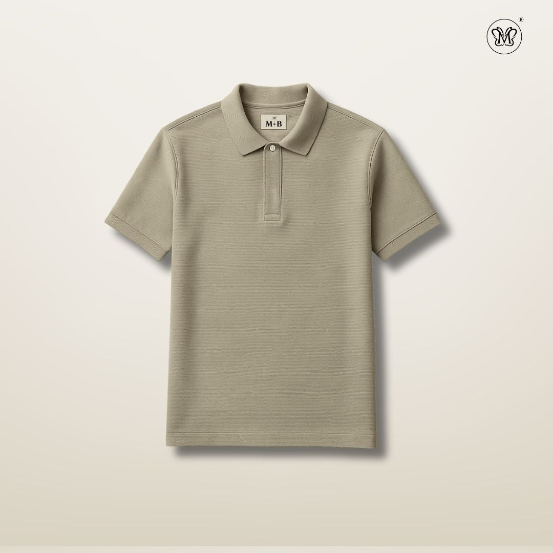 Men’s Polo Shirt Texture Pique