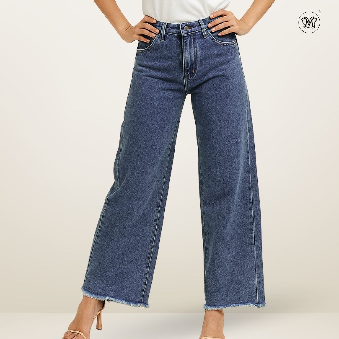 Ladies Wide-Leg Jeans