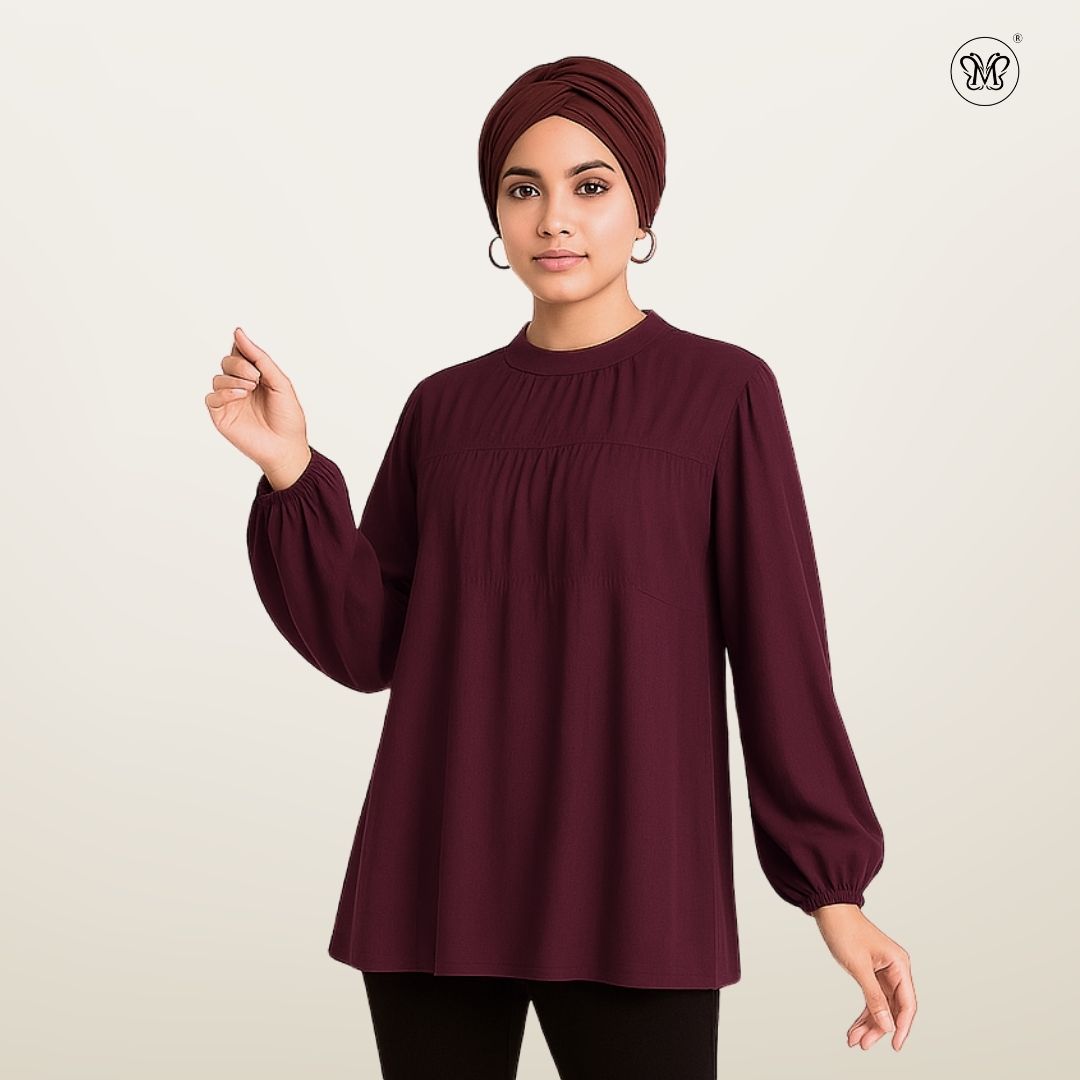 Modest Top With Soft Drape