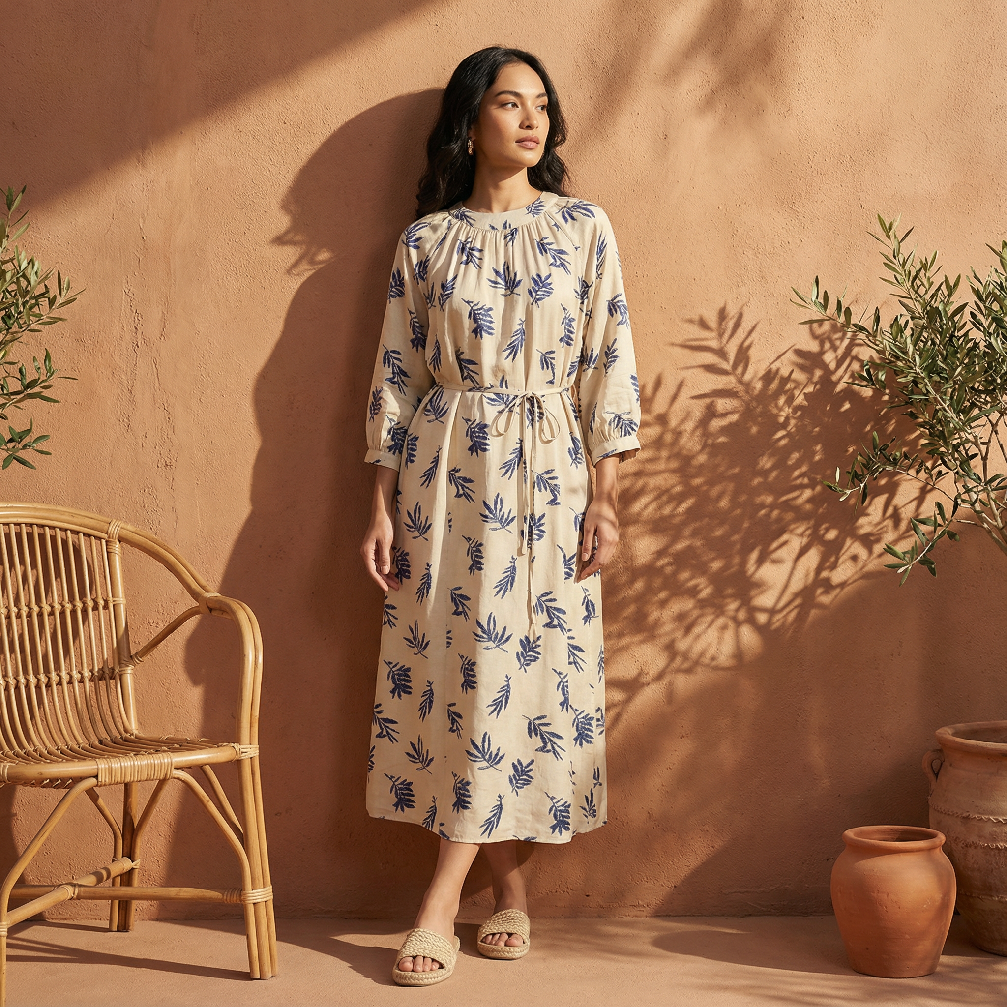 Printed Midi Dress L2