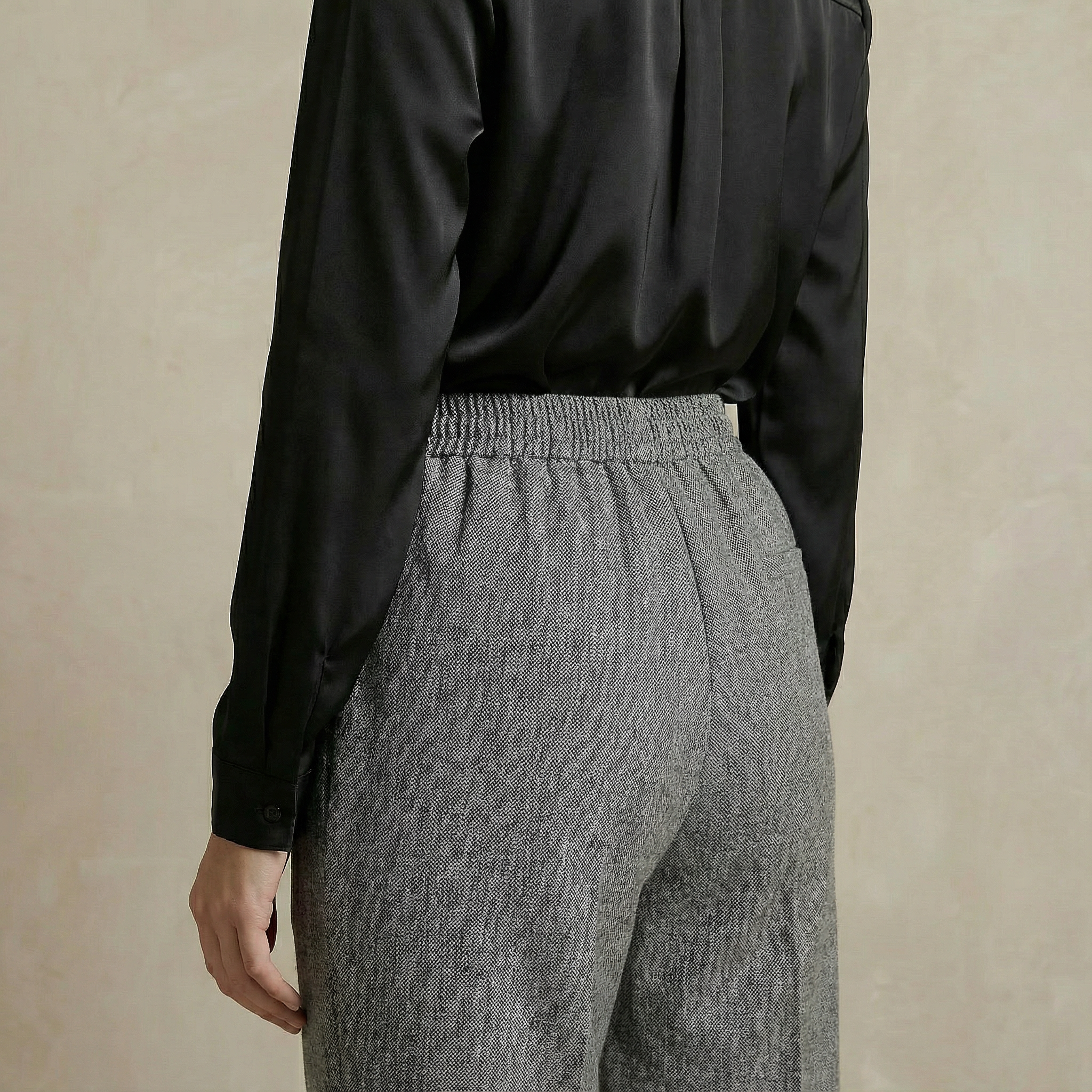 Straight Wide-Leg Pants