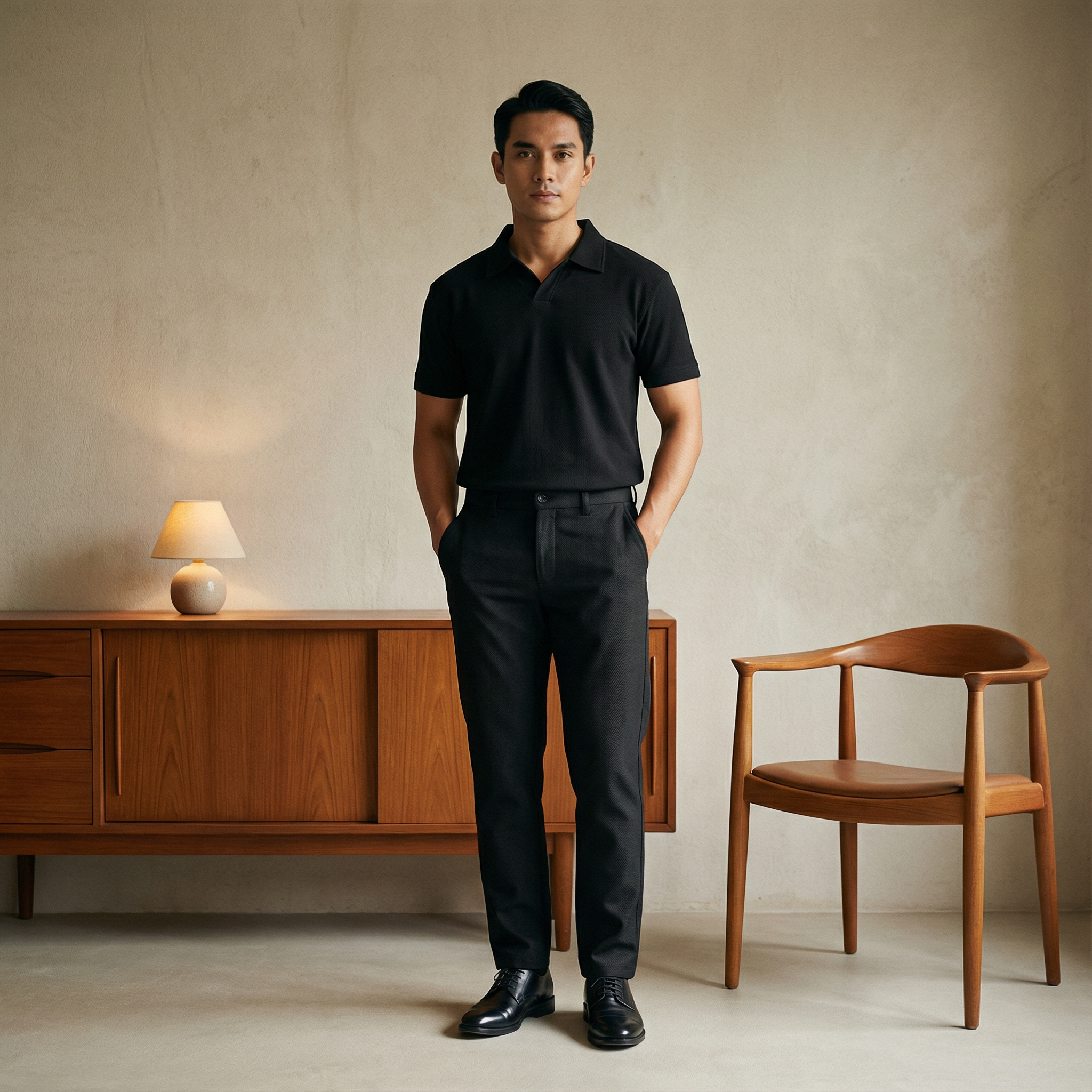 Men’s Formal Pants Classic Tailored Slim-Fit