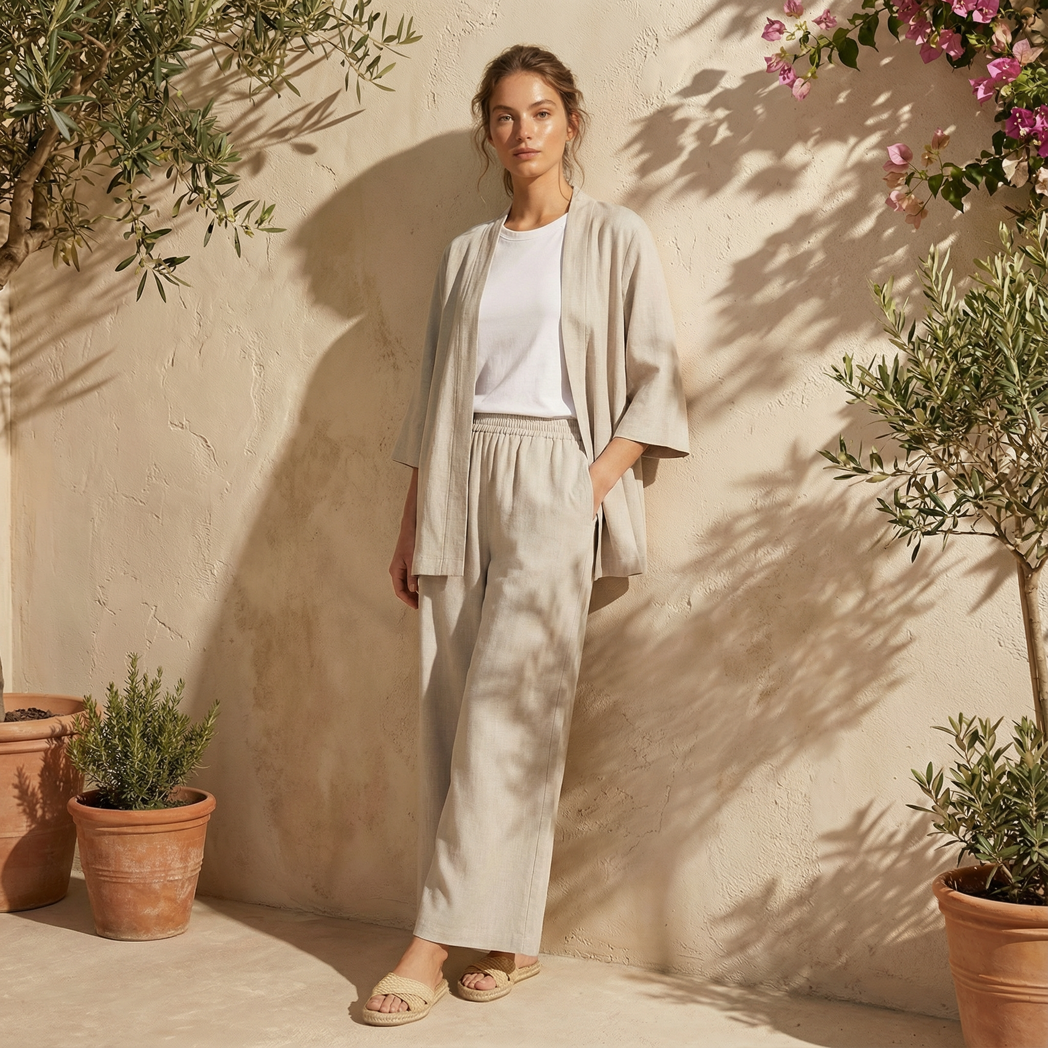 Linen Set Semi-Formal Wear