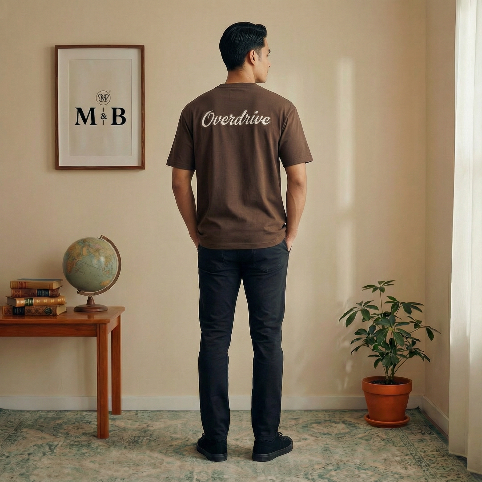 Graphic 'Overdrive' Men Tee Shirt