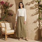 Side Pocket Casual Skirt