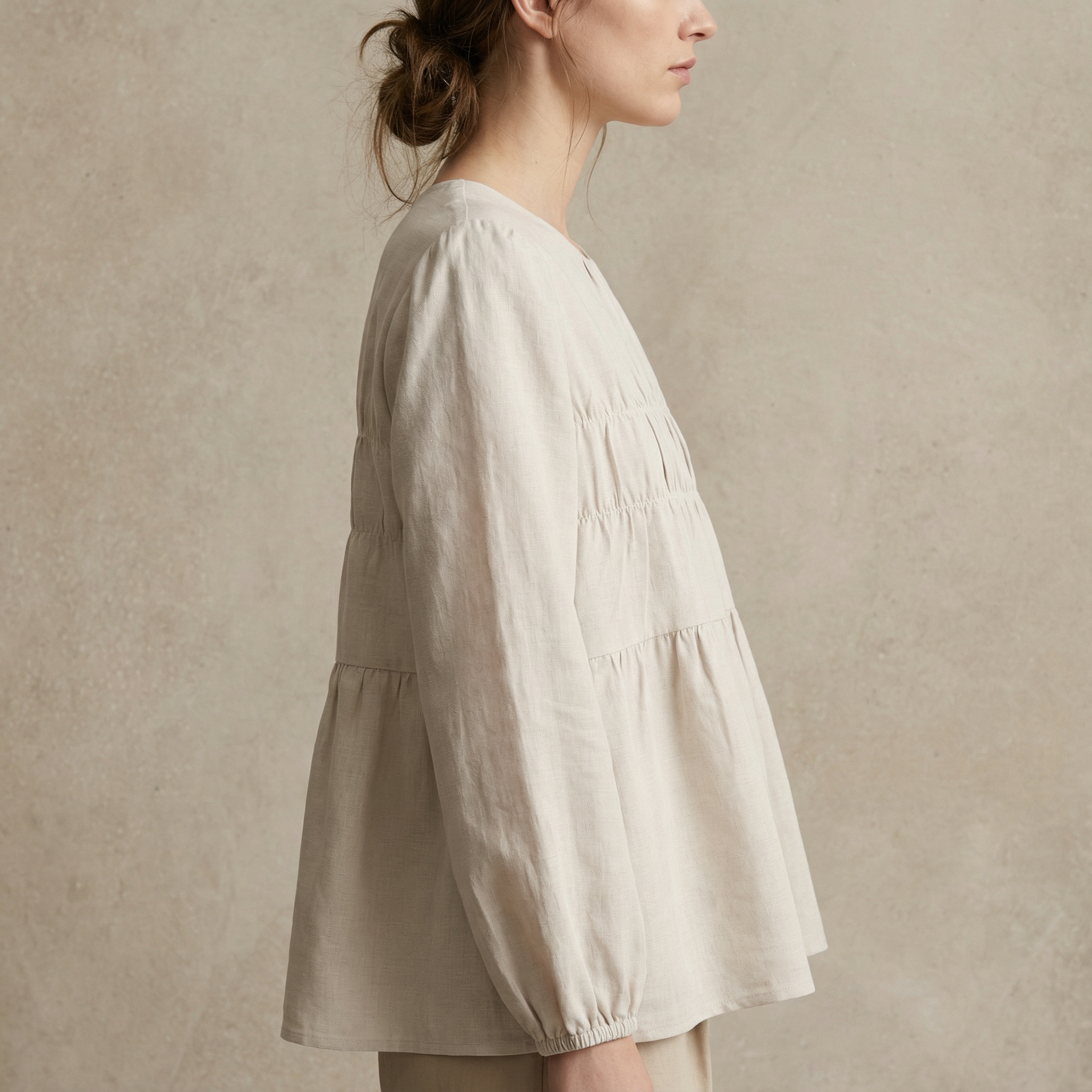 Horizontal Smocked Blouse