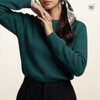 Ribbed Knit Casual Top