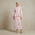 Bunga Embroidered Peplum Set
