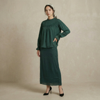 Elegant Lace Trim Kurung