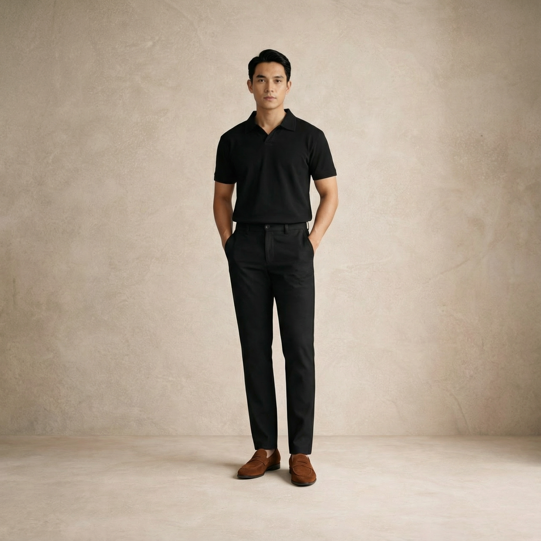 Men’s Formal Pants Classic Tailored Slim-Fit