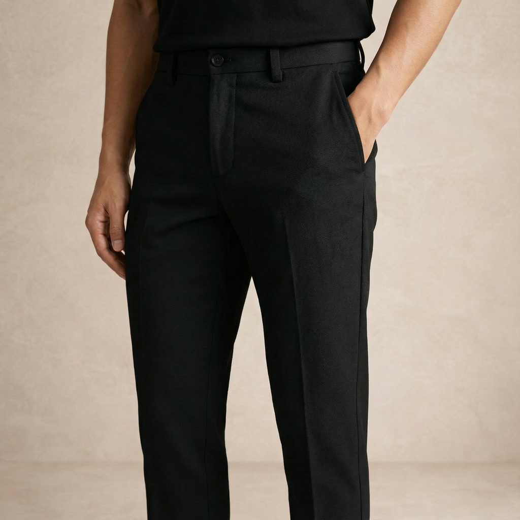 Men’s Formal Pants Classic Tailored Slim-Fit