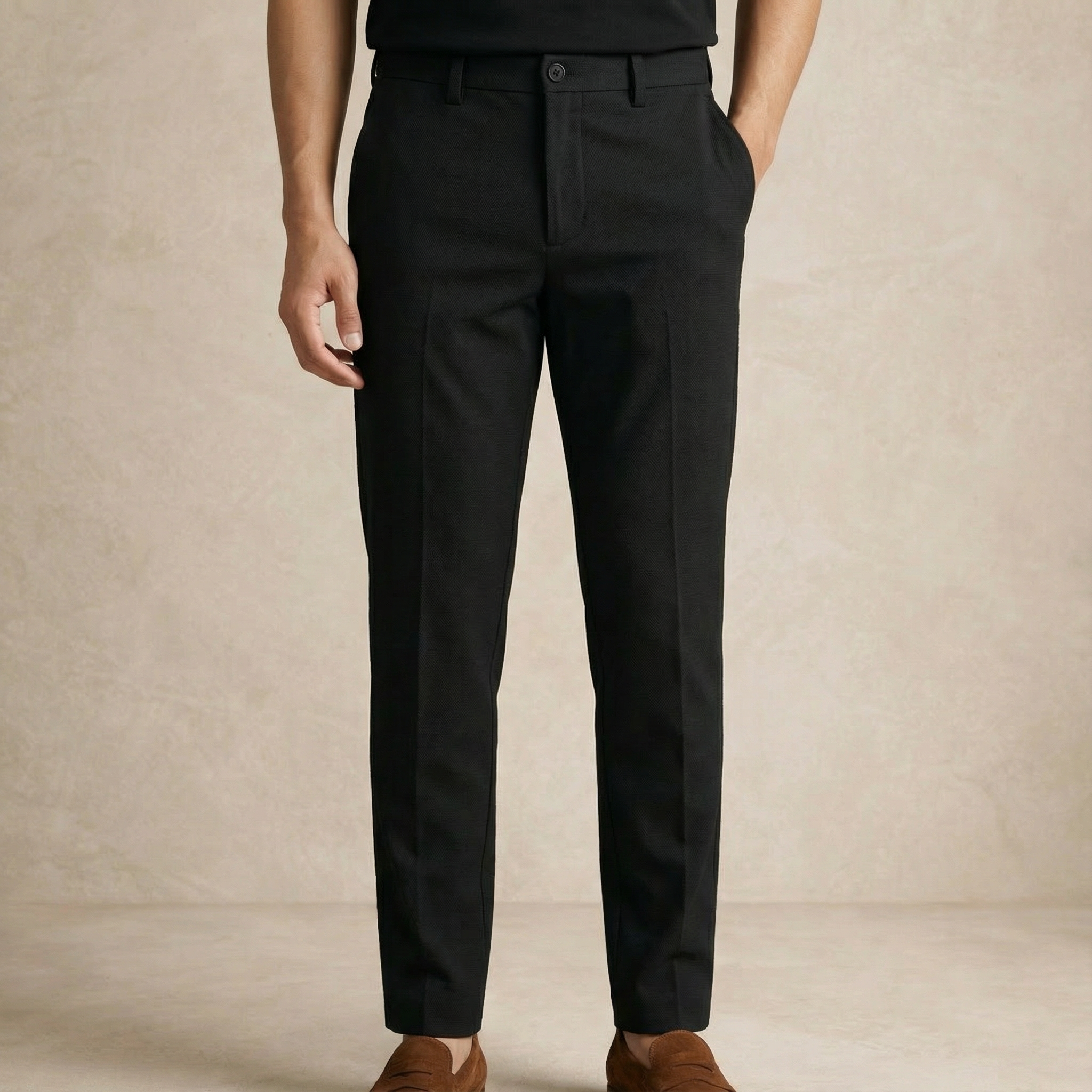 Men’s Formal Pants Classic Tailored Slim-Fit