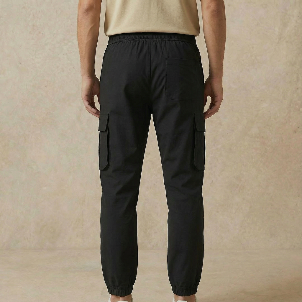 Adjustable Drawstring Cuff Cargo Pants