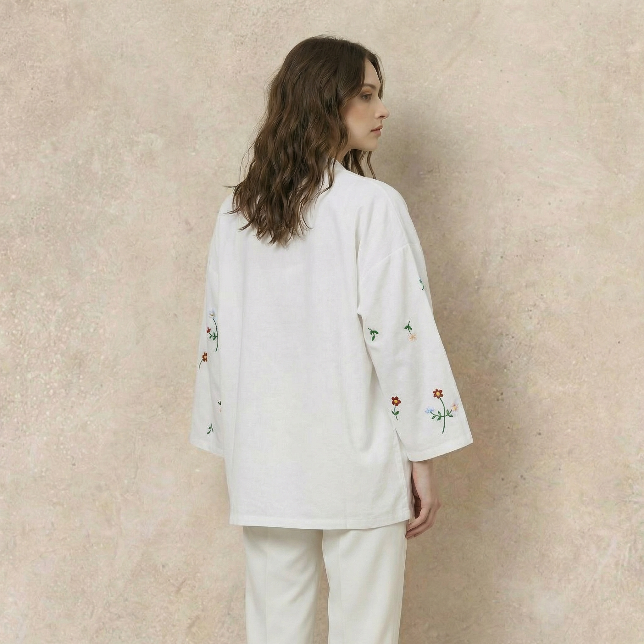 Floral Embroidered Cardigan