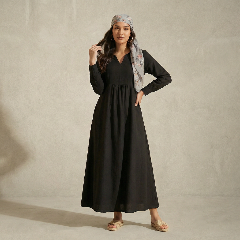 V-Neck Maxi Dress