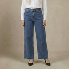 Ladies Wide-Leg Jeans