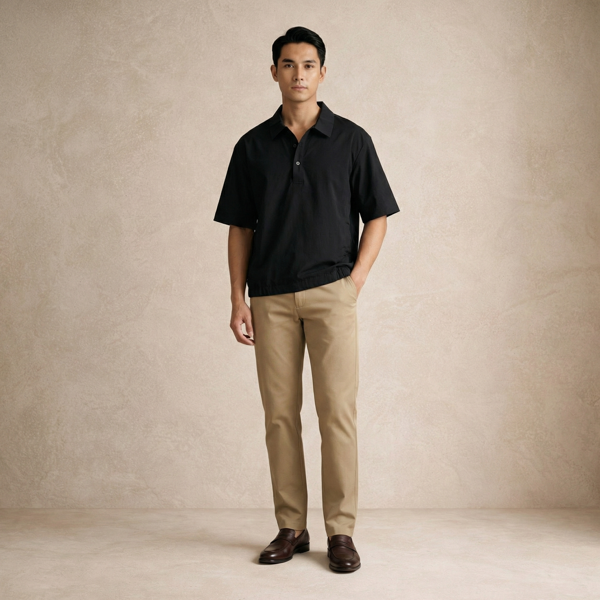 Elasticated Back Hem Shirt