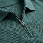 Men's Waffle-Knit Polo Shirts