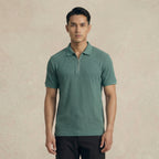 Men's Waffle-Knit Polo Shirts