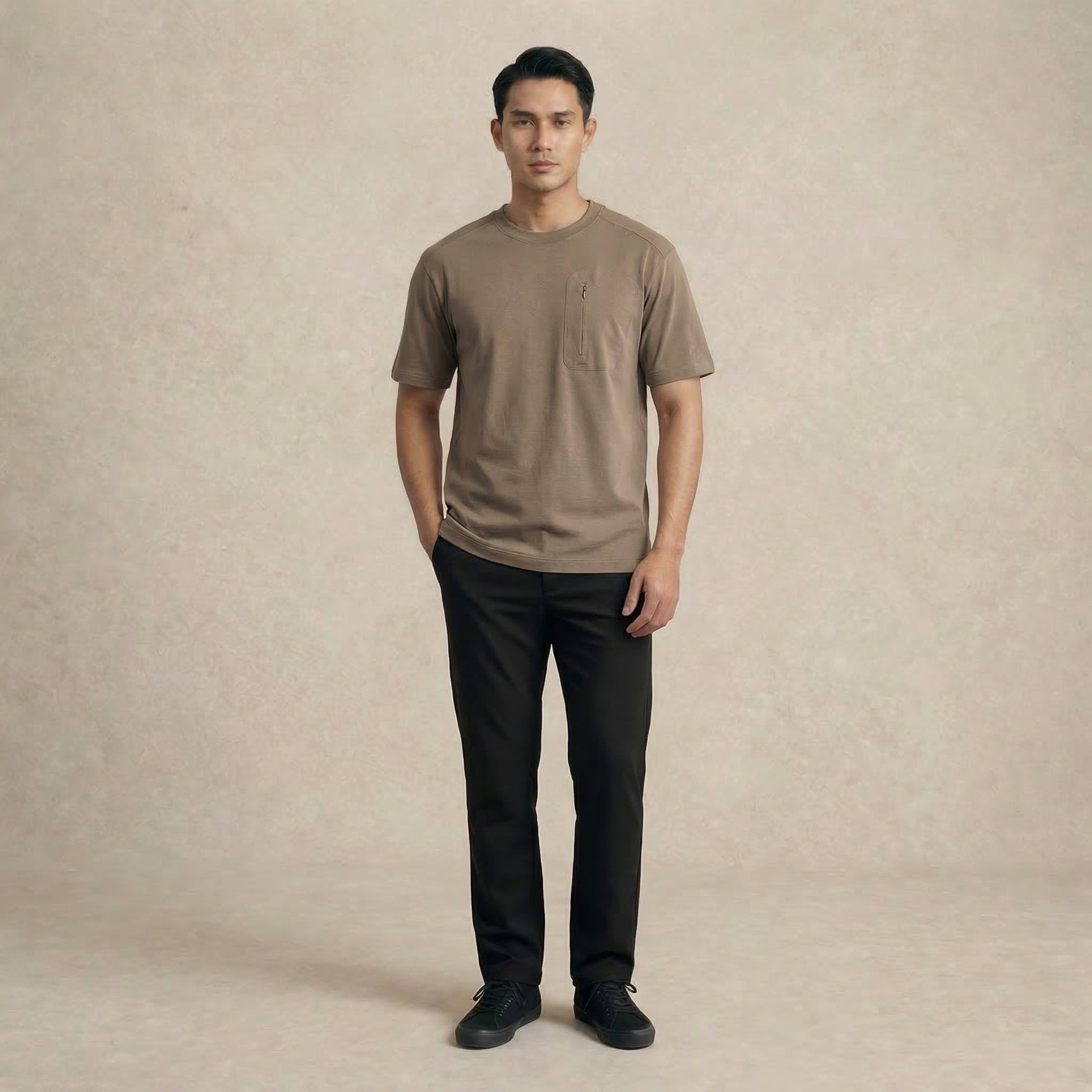 Chest Zip Pocket T-Shirt
