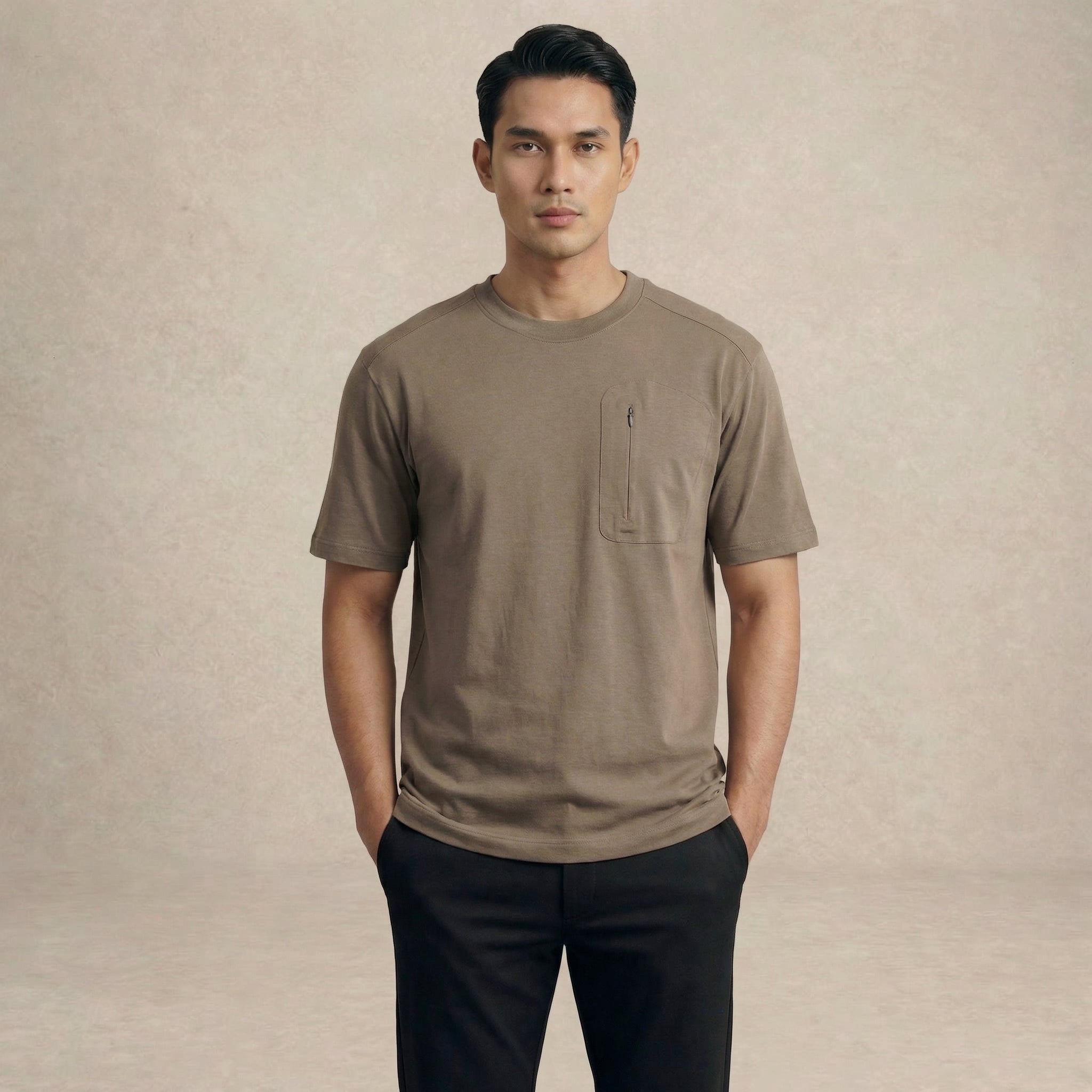 Chest Zip Pocket T-Shirt