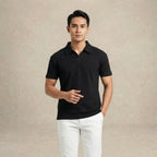 V-Neck Open Collar Shirt