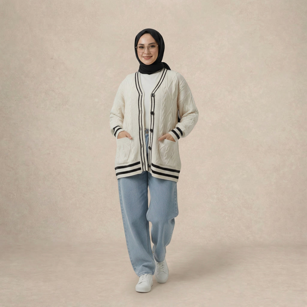 Baggy Outerwear Knitwear
