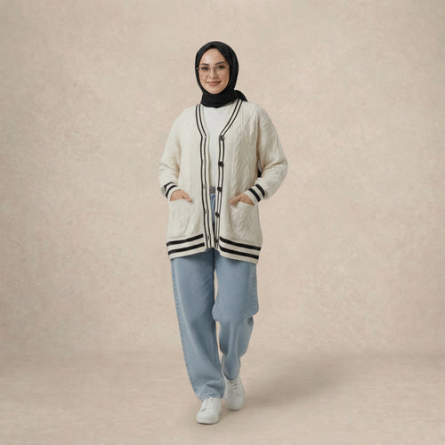 Baggy Outerwear Knitwear