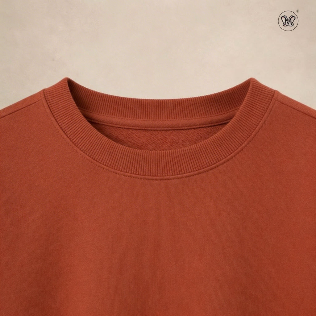 Ladies Sweatshirt Ribbed Cotton Blend