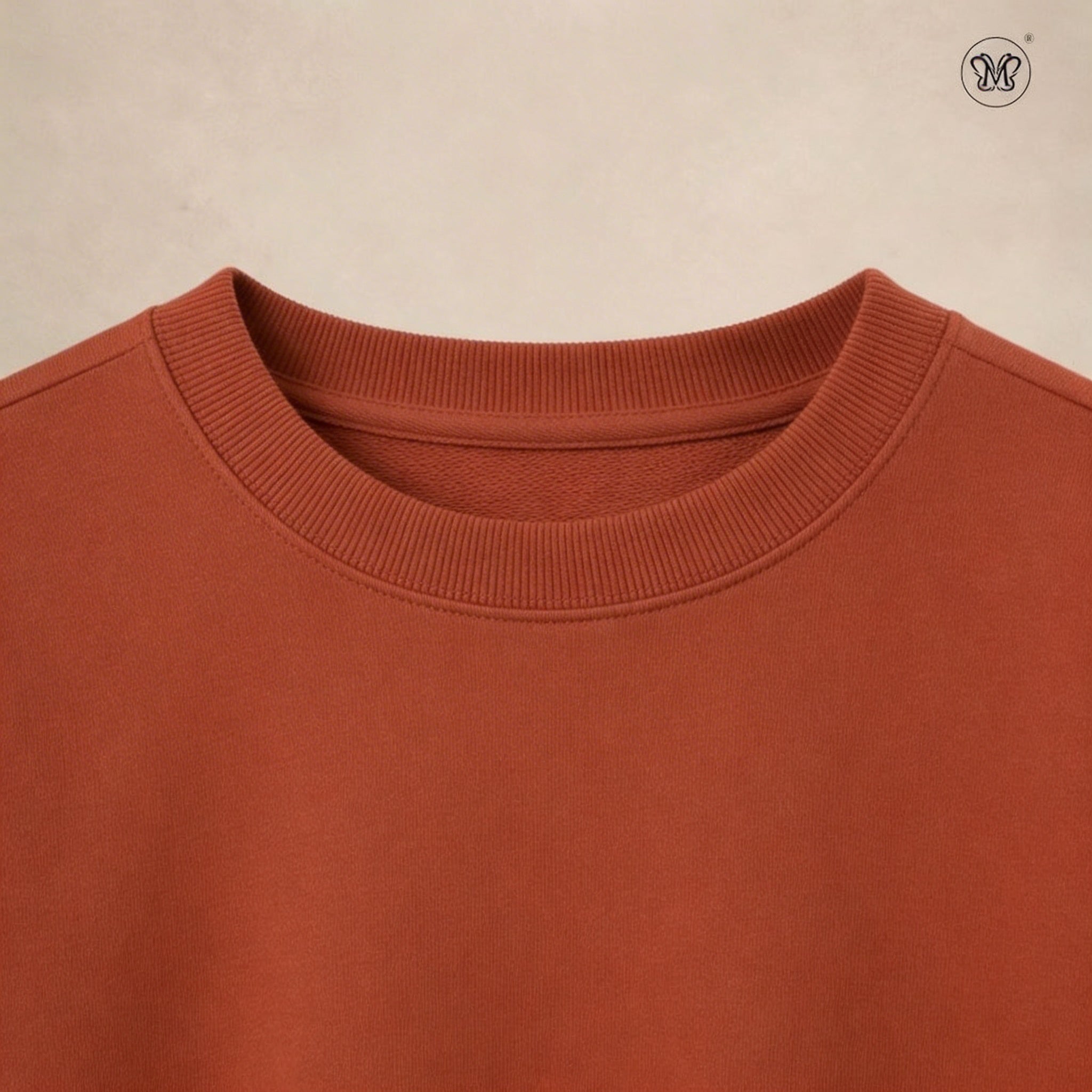 Ladies Sweatshirt Ribbed Cotton Blend
