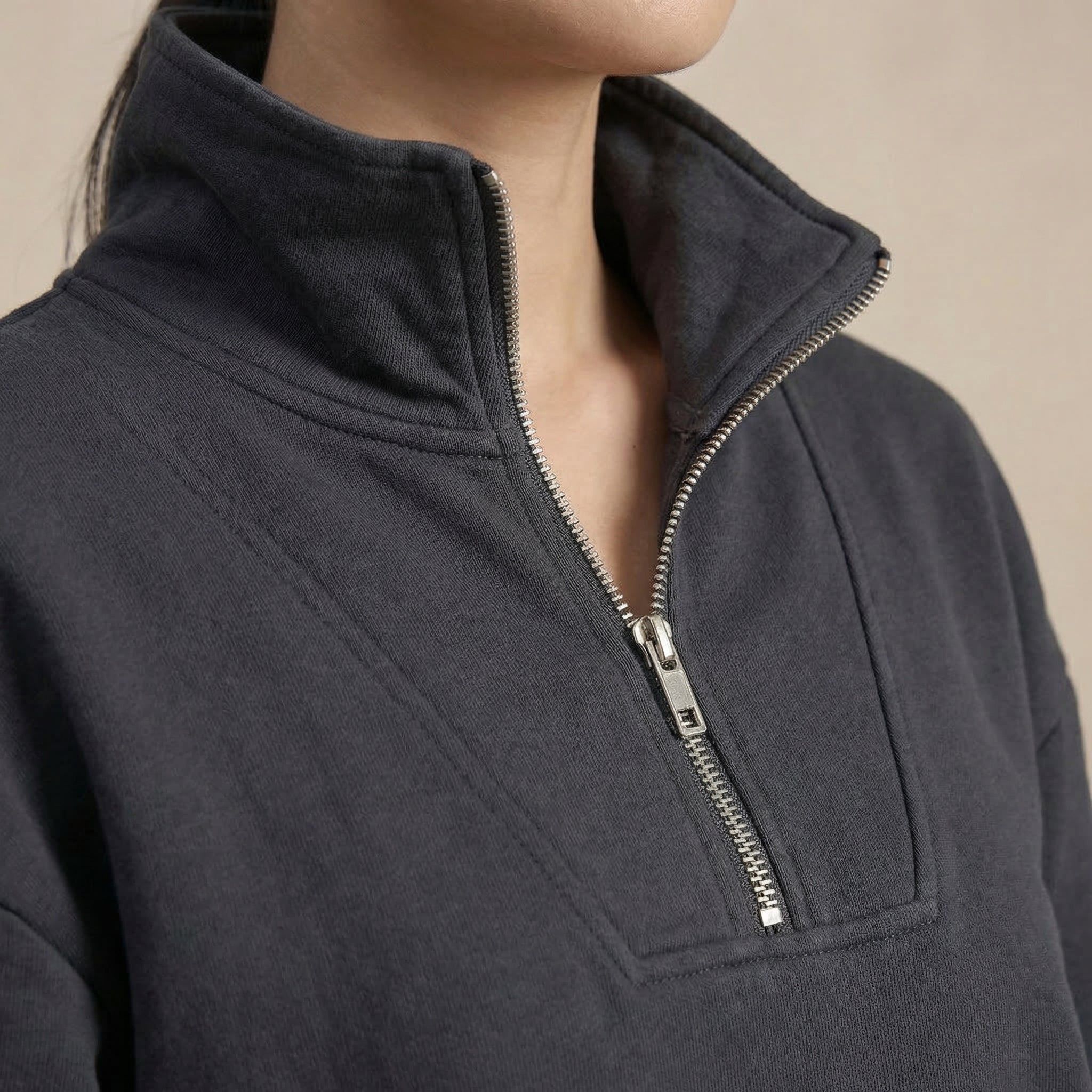 Half-Zip Pullover Sweatshirt