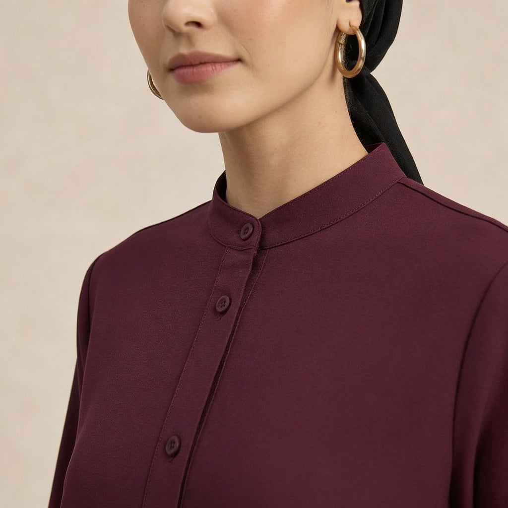 Modest Fit Long Shirt Tunic