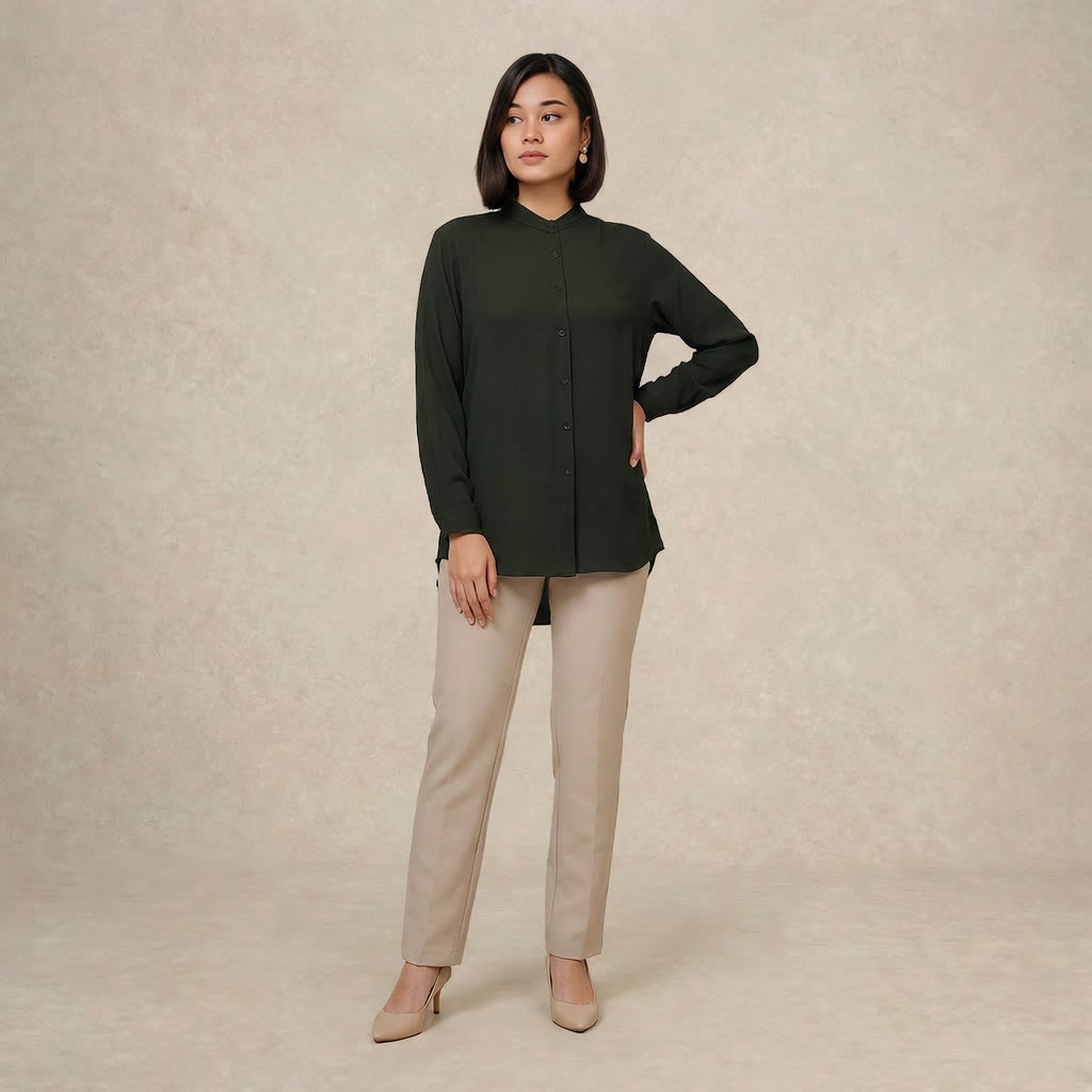 Ladies Modest Loose Fit Blouse