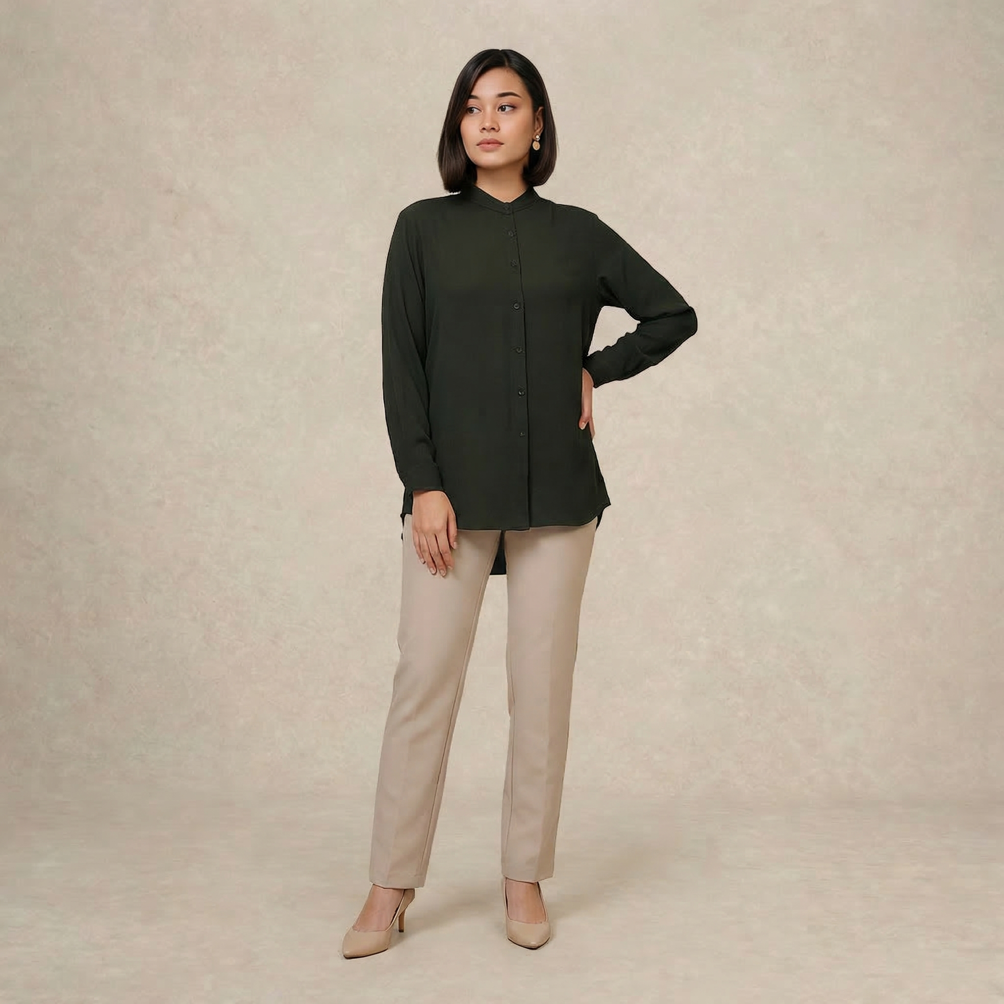 Ladies Modest Loose Fit Blouse