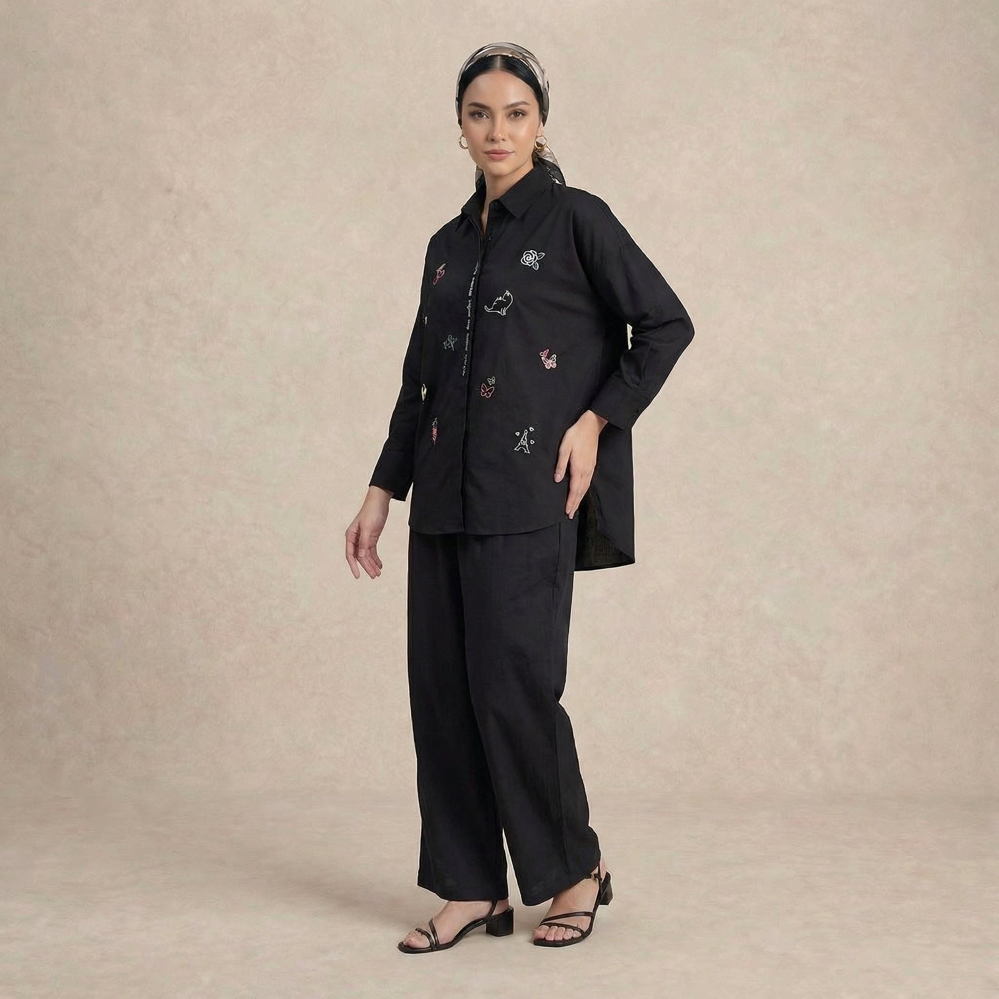 Embroidered Motif Shirt