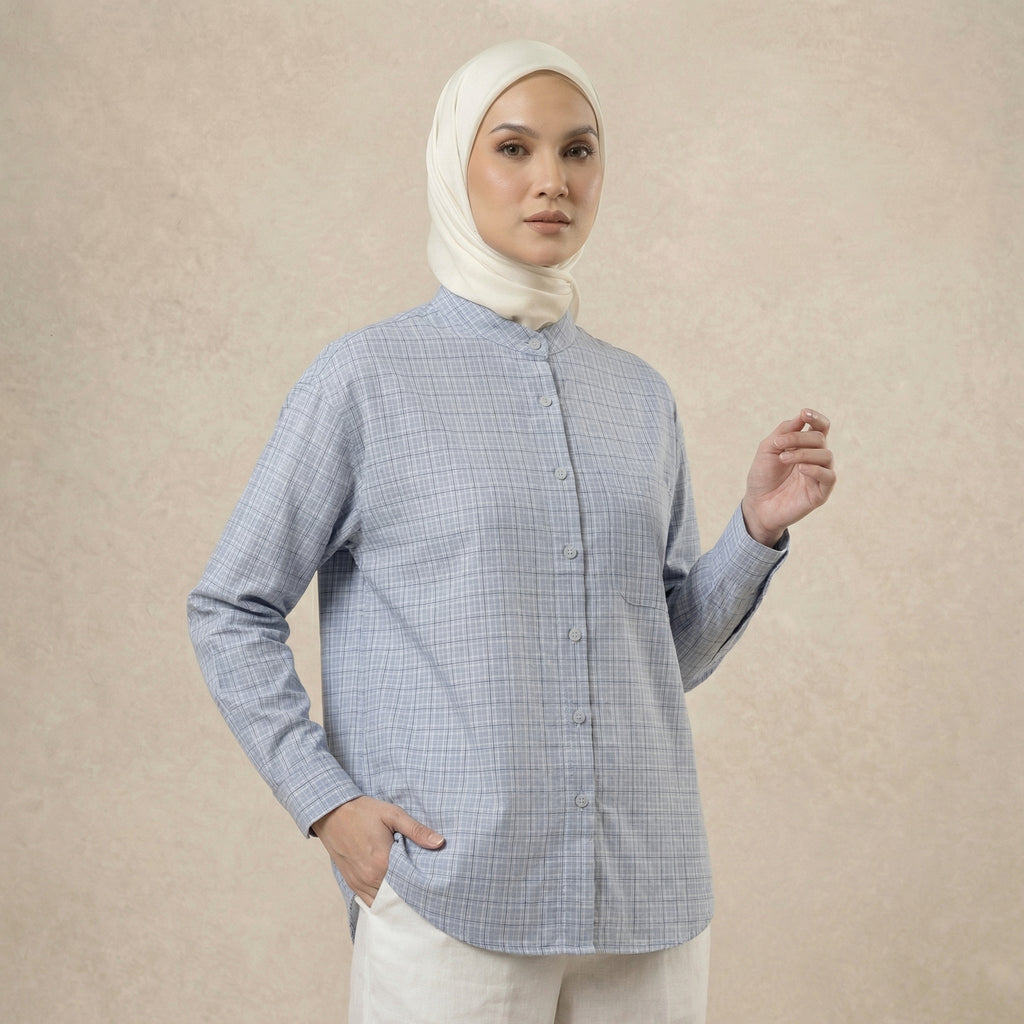 Soft Plaid Relaxed Shirt